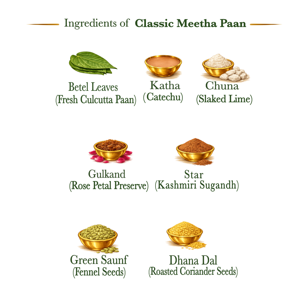 Classic Calcutta Meetha Paan | 4 Paan DIY Kit