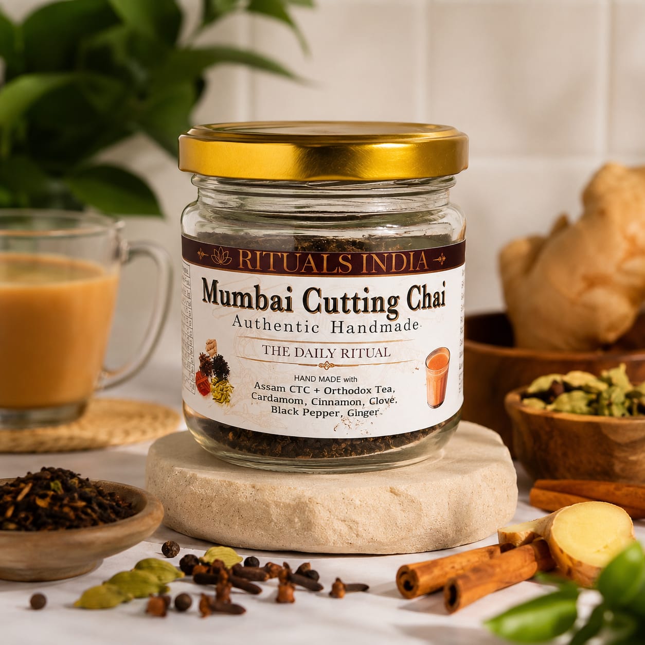 Mumbai Cutting Chai – Mumbai-Style Spiced Black Tea