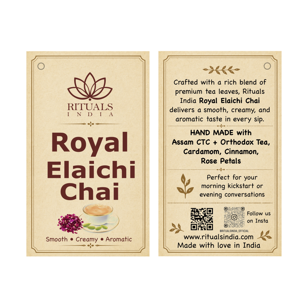 Royal Elaichi Chai – Cardamom & Rose Black Tea