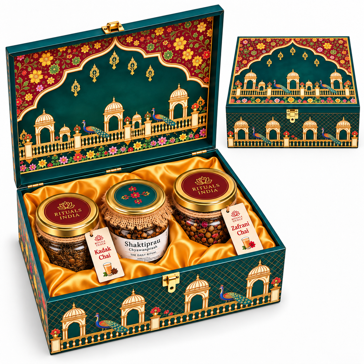 Rituals Republic Royal Indian Rituals Gift Box – Kadak Chai, Zafrani Chai & Chyawanprash
