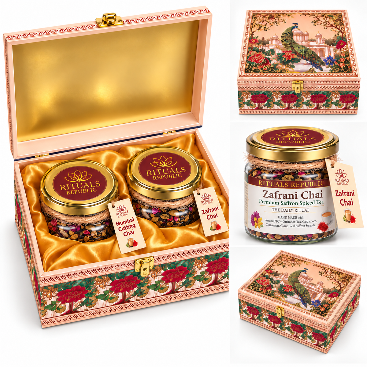 Rituals Republic Luxury Tea Gift Box | Mumbai Cutting Chai & Zafrani Chai