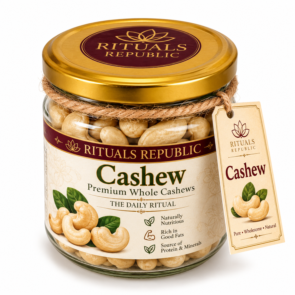 Rituals Republic Royal Gourmet Gift Box – A2 Desi Ghee, Premium Cashews & Mixed Nuts