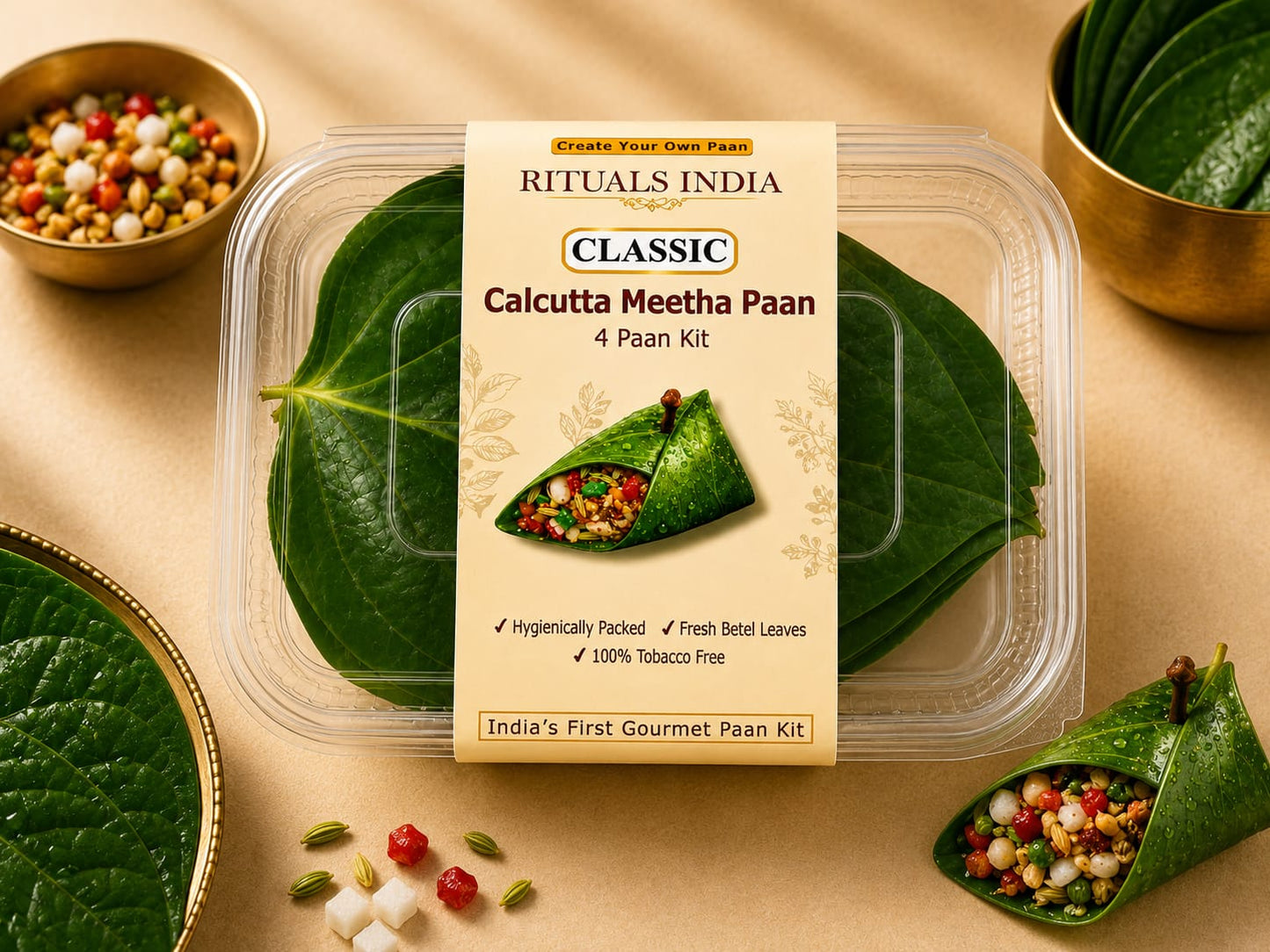 Classic Calcutta Meetha Paan | 4 Paan DIY Kit